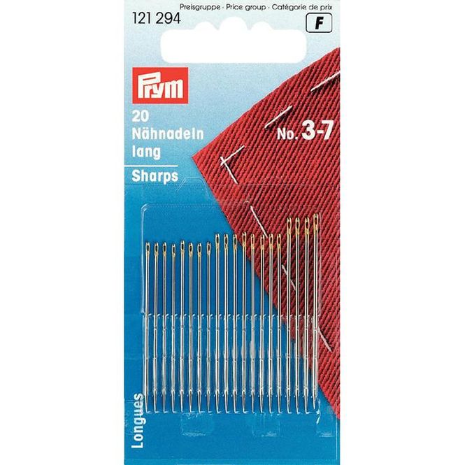Hovedbilde Synåler lang/spiss No.3-7  20stk  