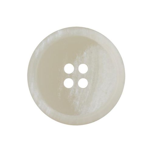 Resirkulert knapp av papir og plast 4 hulls natur 18 mm