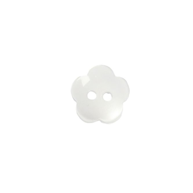 Hovedbilde Knapp blomst hvit 12 mm