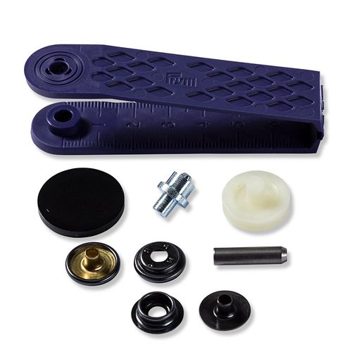 Trykknapper Sport & Camping 15mm 10stk Sort