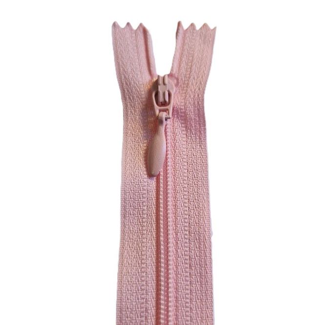 Hovedbilde Kjolelås 4 mm spiral med dråpe ikke delbar rosa ...