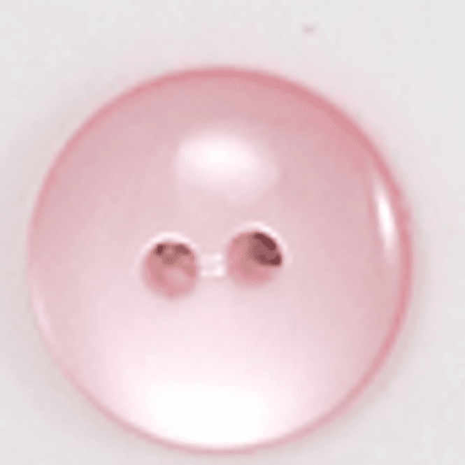 Hovedbilde Babyknapp polyester 2 hulls blank rosa 10 mm