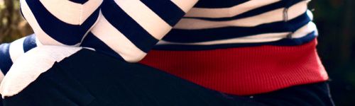 Linnings ribb bordeaux burgunder