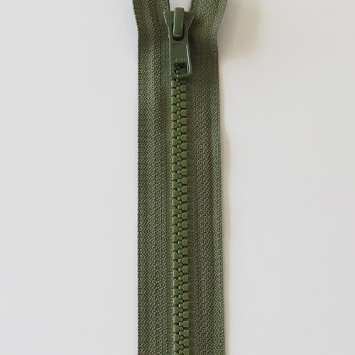 YKK VISLON ikke delbar 6 mm army grønn 35 cm