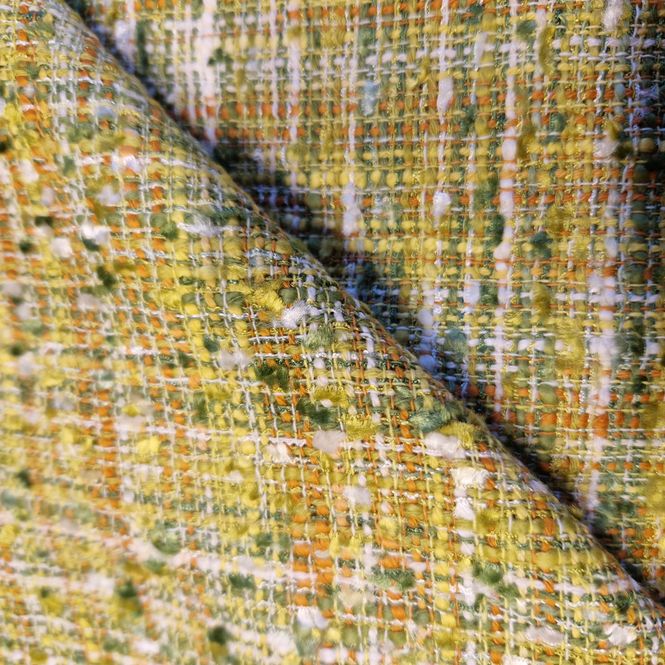 Hovedbilde Gult chanel bouclé stoff