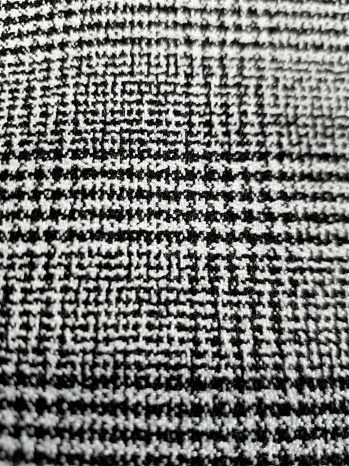 Hovedbilde Sort og hvit rutet polyester