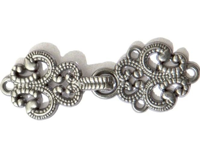 Hovedbilde Hekte gammel sølv 44 mm mørk
