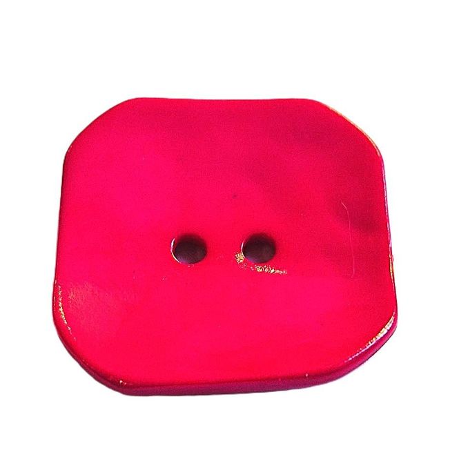 Hovedbilde Kantet knapp polyester 30 mm cerise