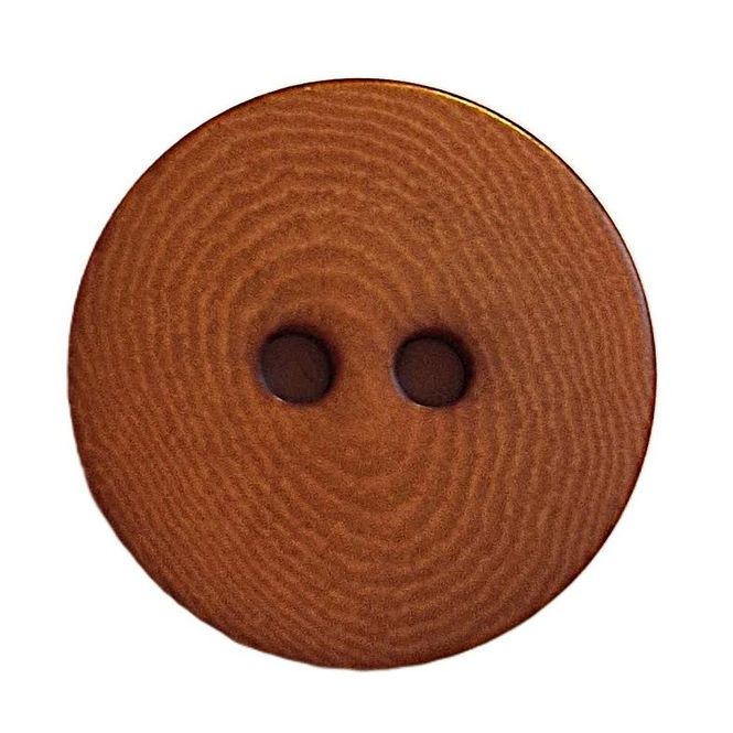 Hovedbilde Corozo knapp 2 hulls  mokka brun 15 mm
