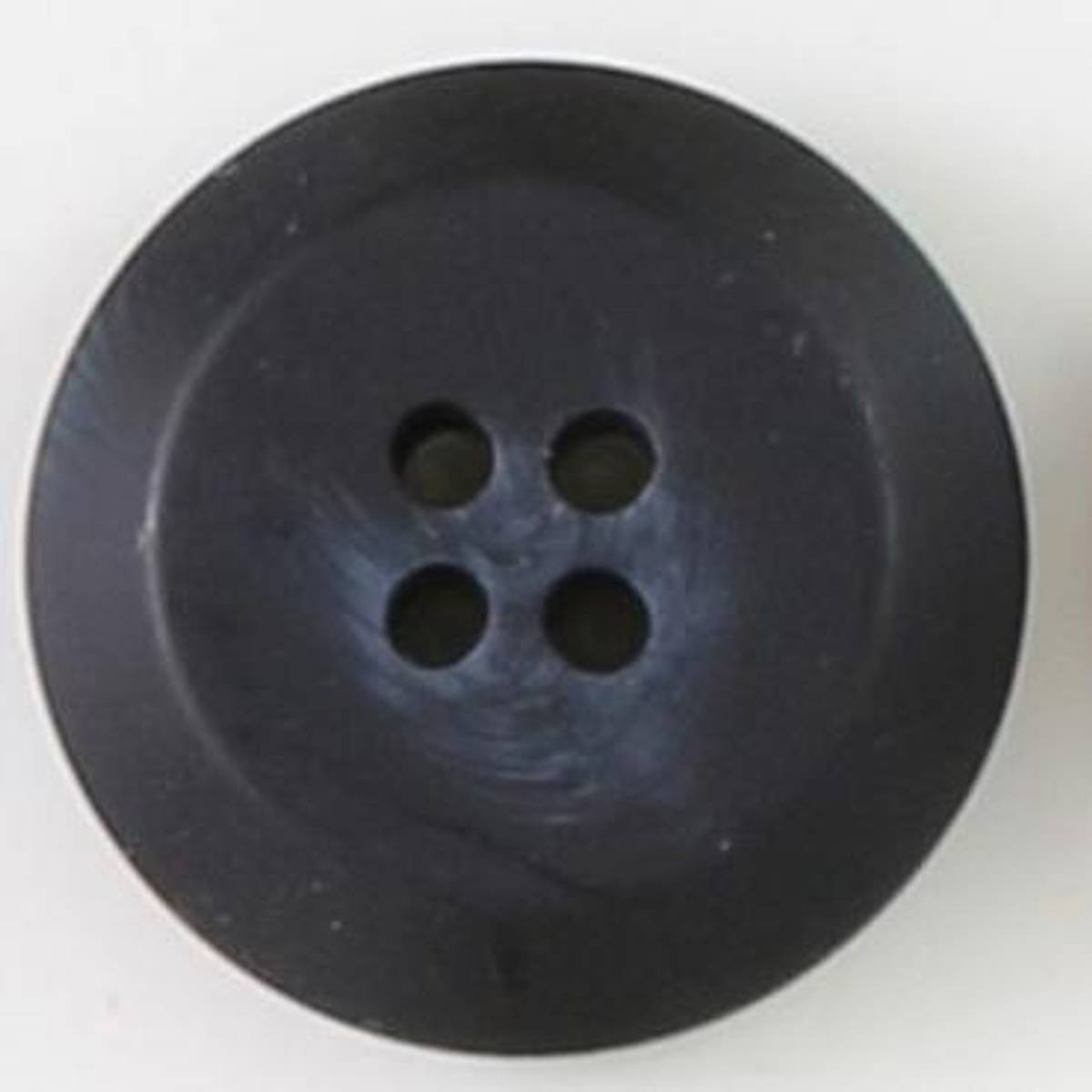 Polyesterknapp 4 hulls blank marine blå 22 mm