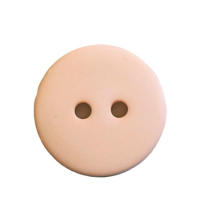 Hovedbilde Knapp 2 hull blek rosa 18 mm