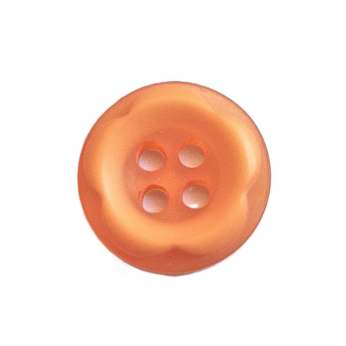 Knapp 4 hull blomst oransje 13 mm